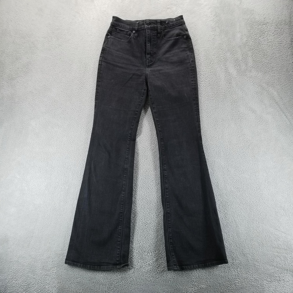 Madewell Jeans Womens 26‎ Black Skinny Flare High Rise Minimalist